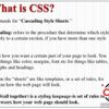 Cascading Style Sheets