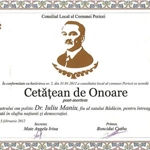 Cetățean de onoare